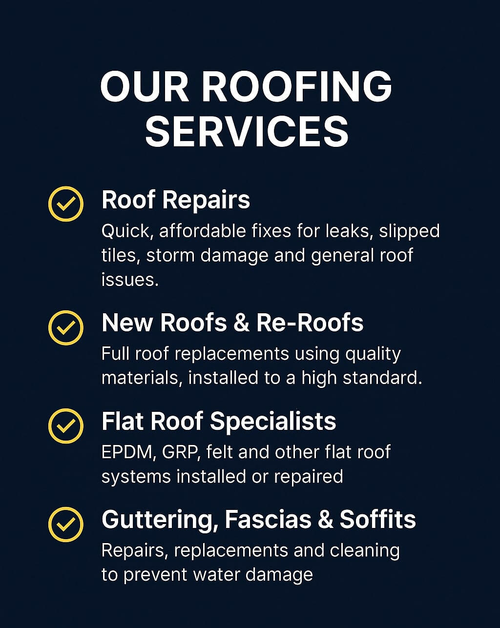 alt="Roof repairs, new roofs, flat roofs, guttering and fascias in Oxfordshire"